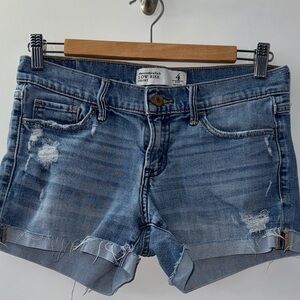 American Eagle Outfitters Distressed Blue Jean Shorts